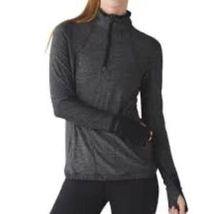 Lululemon Marled Gray Half Zip Pullover